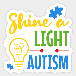 Shine a Light on Autism Sticker